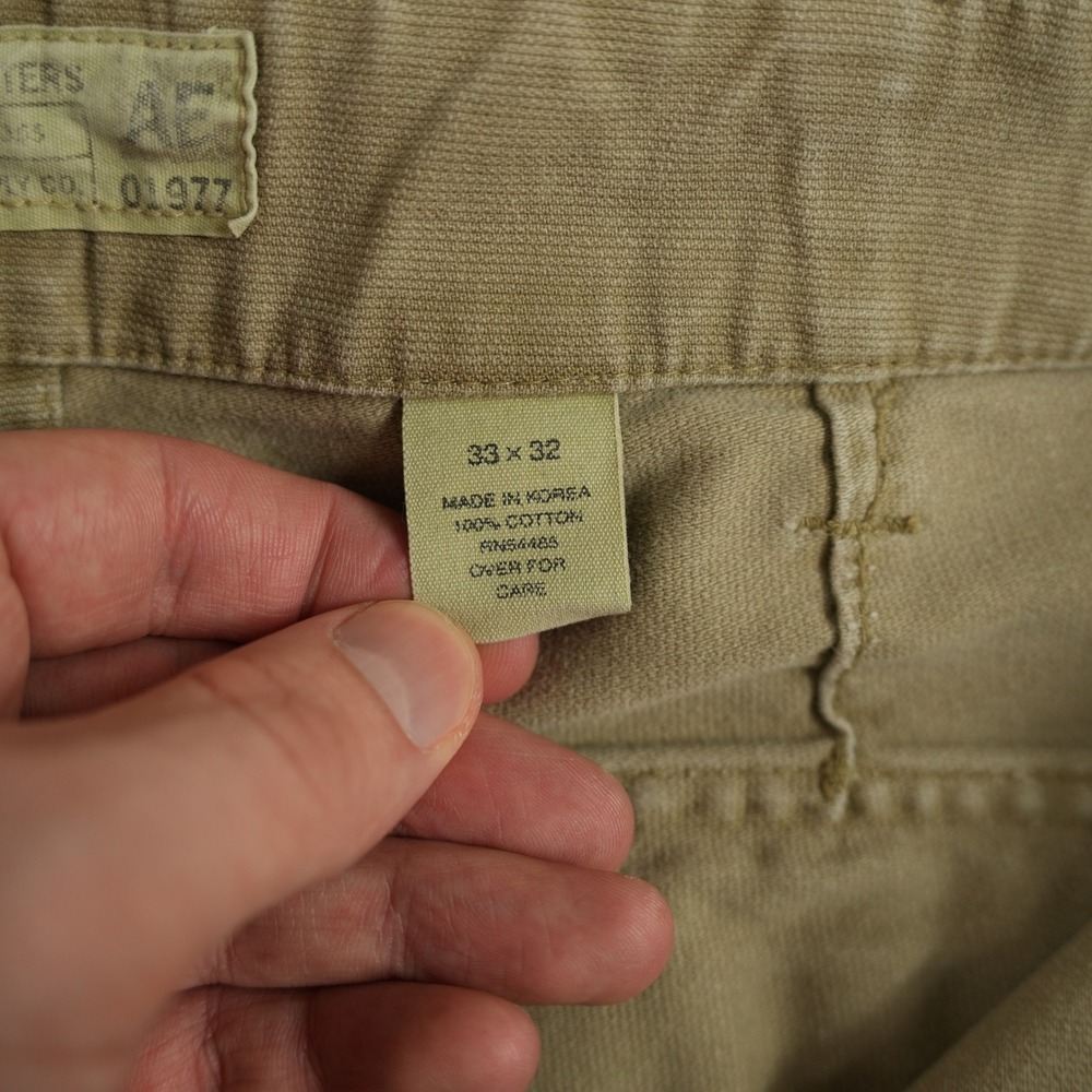American Eagle Outfitters Pants Mens 33x30 Button Fly Work Field Vintage Y2K - Picture 8 of 13